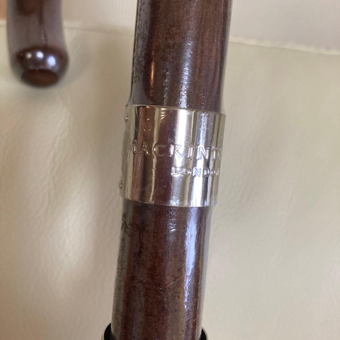 ✨新品未使用✨《マッキントッシュ　ロンドン》傘袋付長傘✨ブラウン系✨