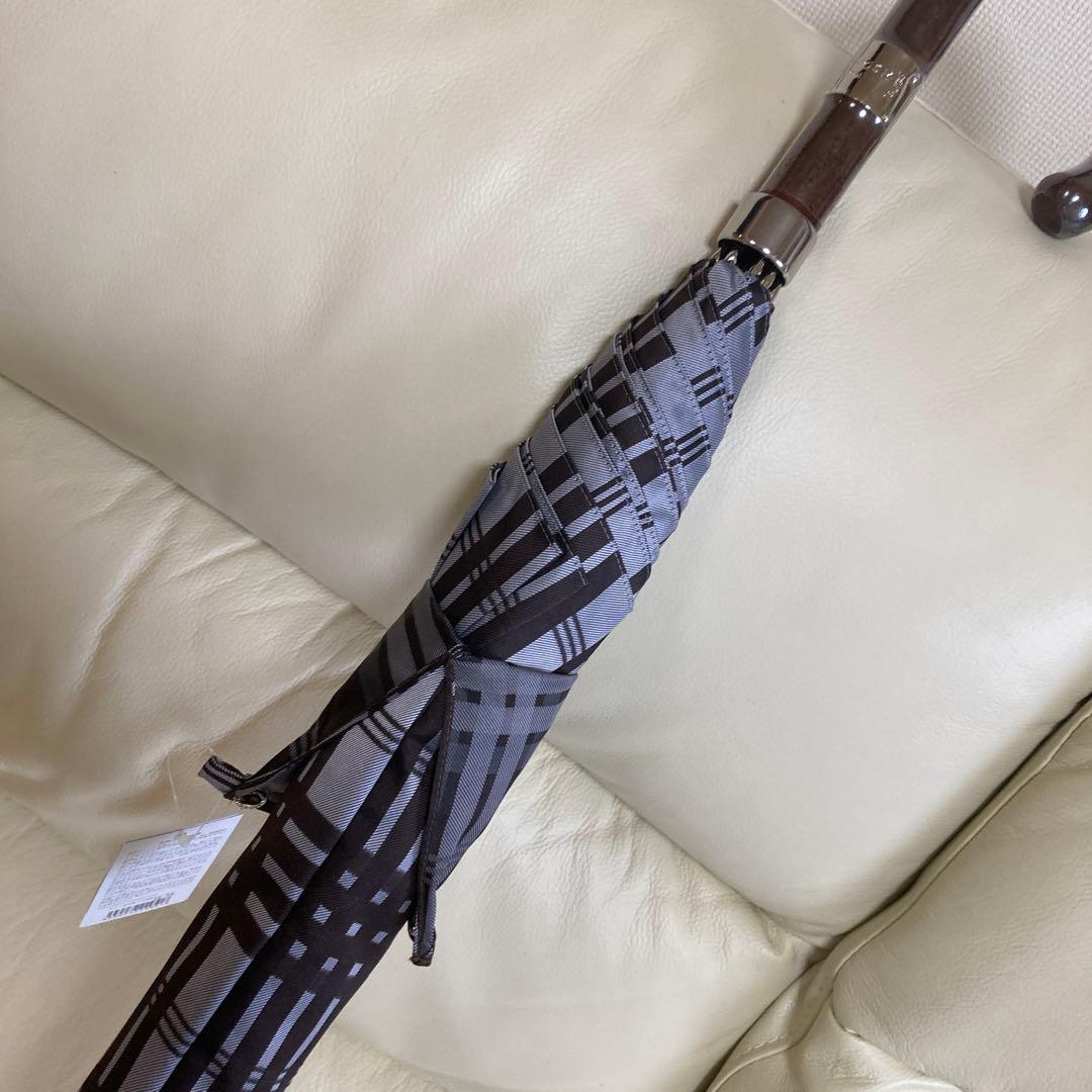 ✨新品未使用✨《マッキントッシュ　ロンドン》傘袋付長傘✨ブラウン系✨