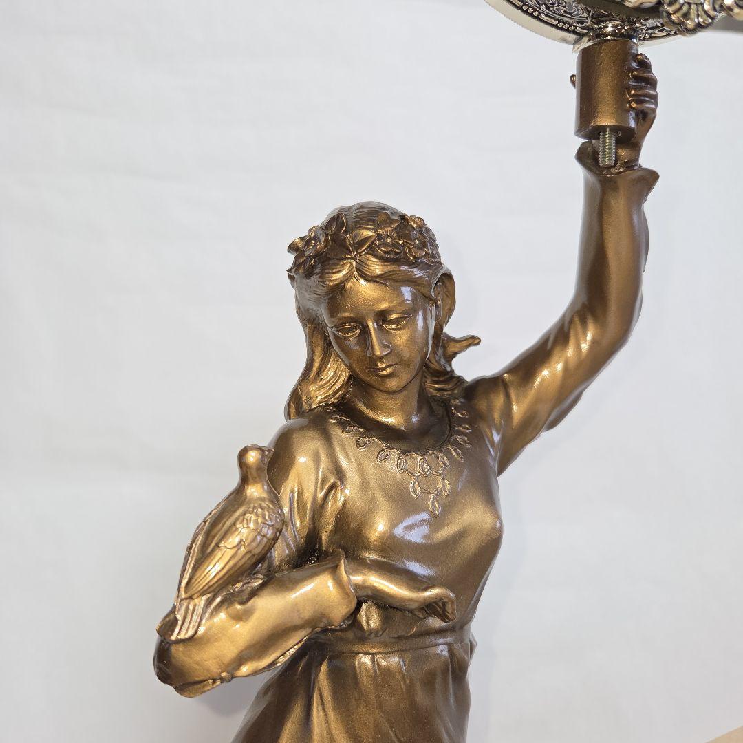 ■ 美品 シチズン 慈悲の女神 振り子時計 女神像 金色イブシ仕上 レトロ