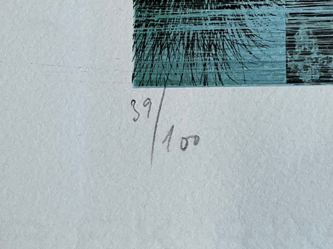 ジャック・デペルト「ブルアールのキャナル」リトグラフ 直筆サイン有