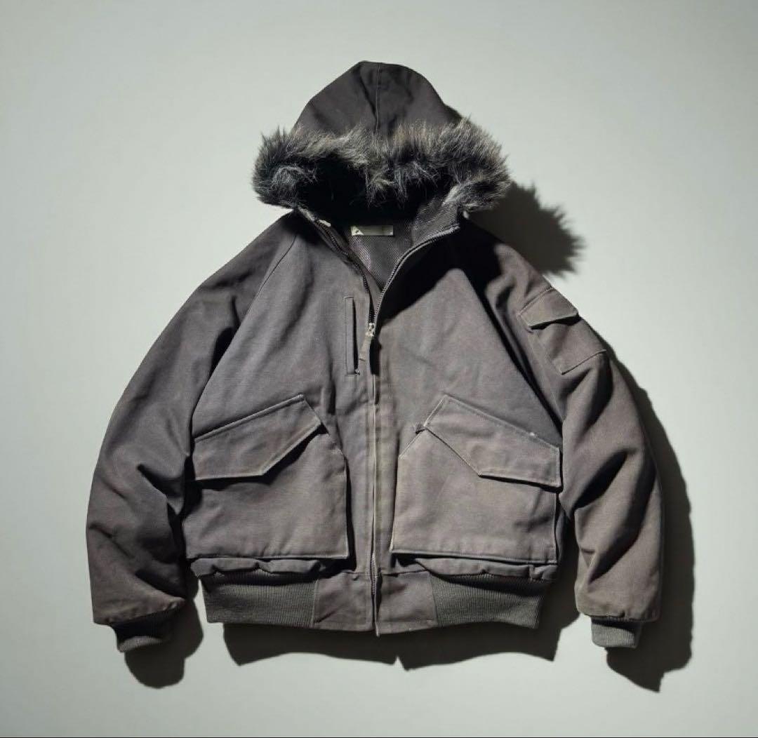 archive opium duck canvas fur jacket n2b