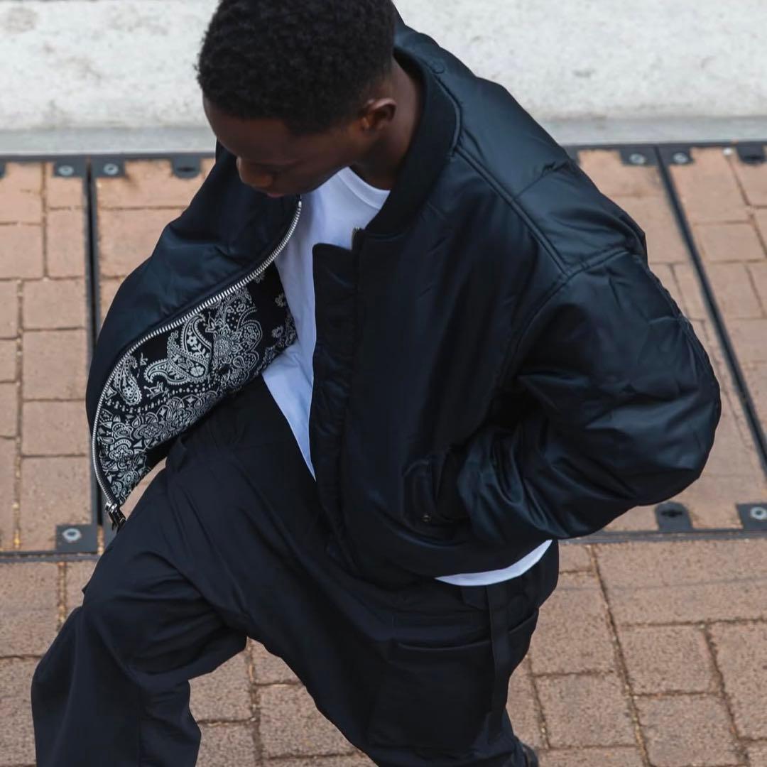 MIYAGI HIDETAKA バンダナ MA-1リバーシブルボンバージャケット - メルカリ