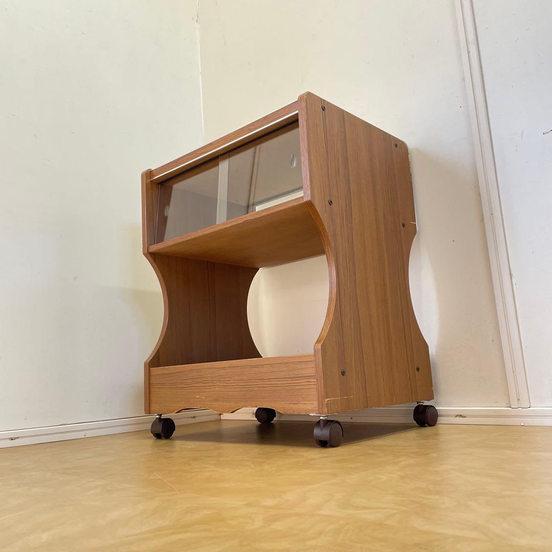 ビンテージ キャスター付ワゴン 収納棚 キャビネット 棚 ラック テーブル