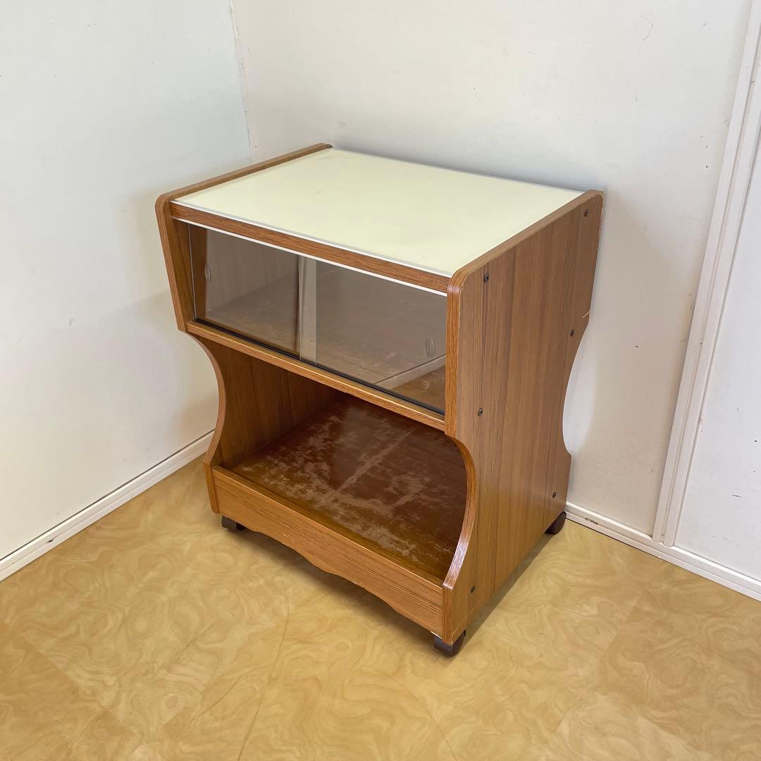 ビンテージ キャスター付ワゴン 収納棚 キャビネット 棚 ラック テーブル