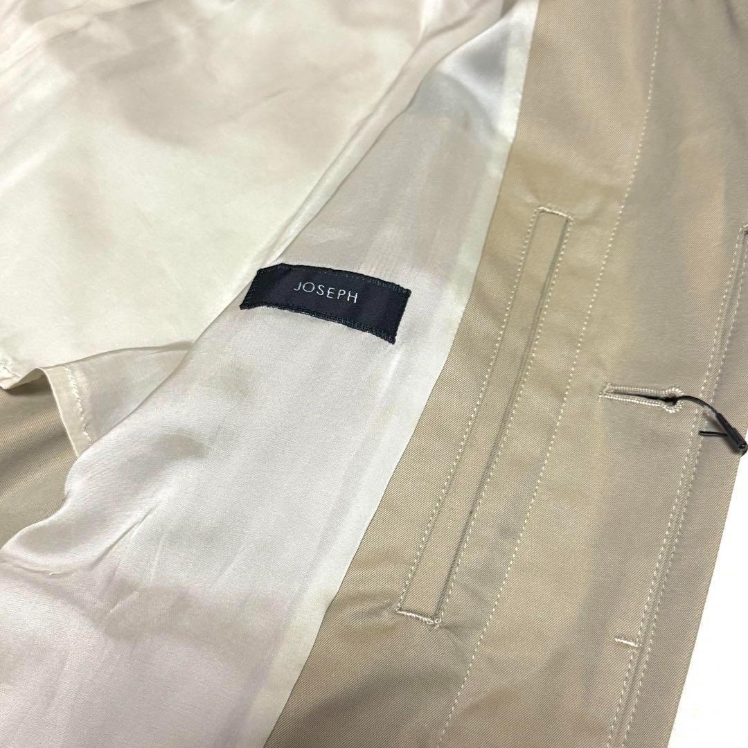 新品タグ付き ジョゼフ 2024年コットンシルクギャバジン ステンカラーコート