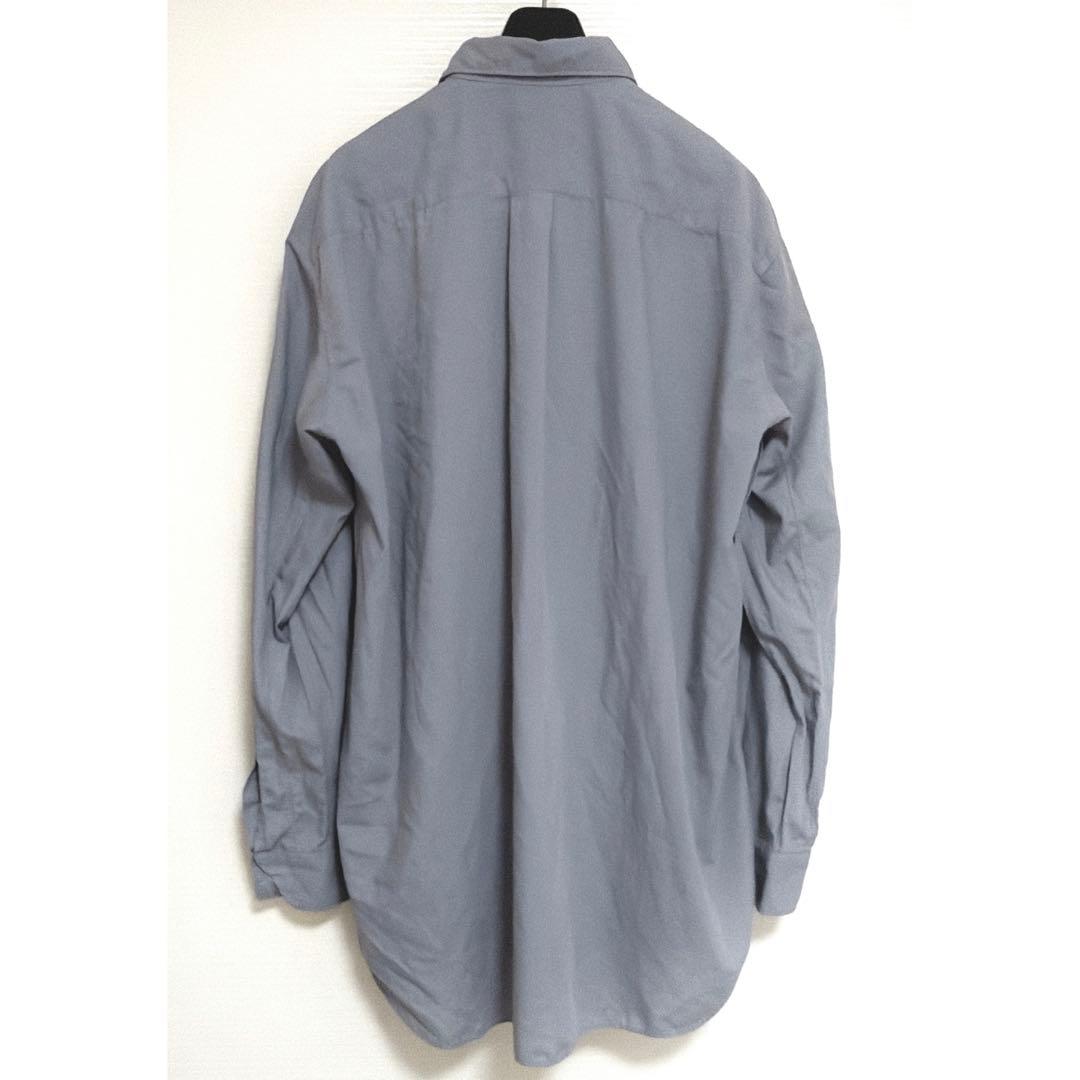 《美品》24ss ブラック コムデギャルソン ポリ縮 オーバーサイズ シャツ M