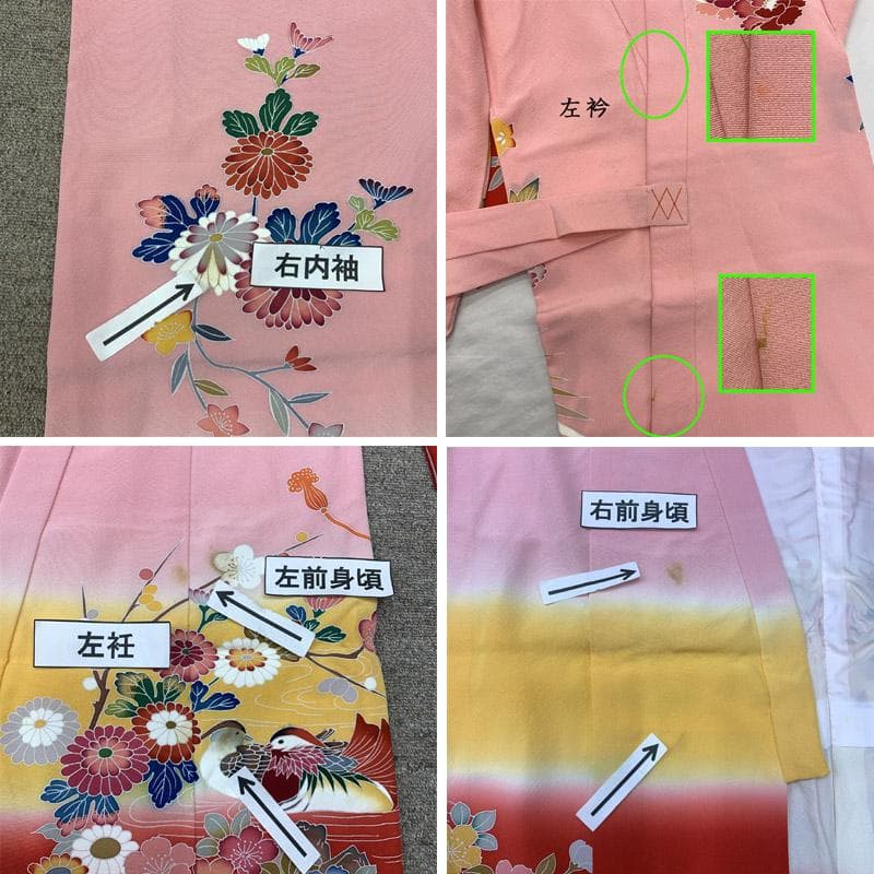 509ag36■七五三 三歳 女児 着物&被布&長襦袢 一つ紋■状態良好