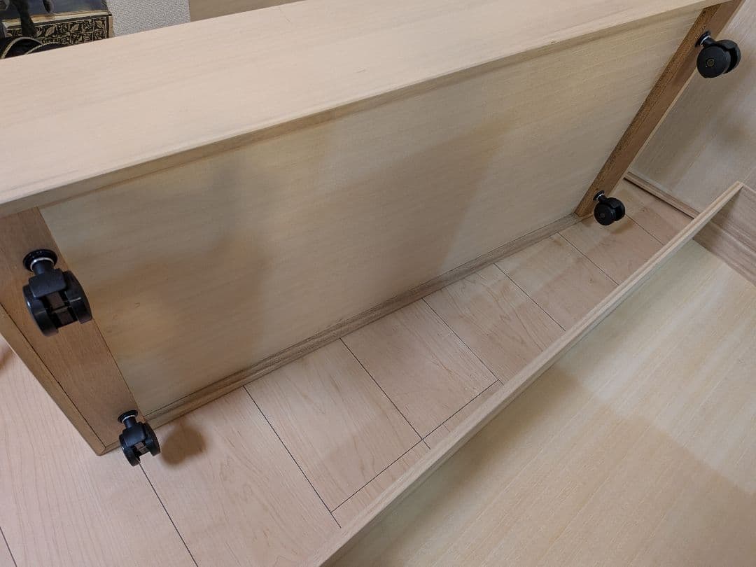 総桐衣裳ケース 3段 衣装ケース 桐ケース キャスター付き　使用期間短く美品