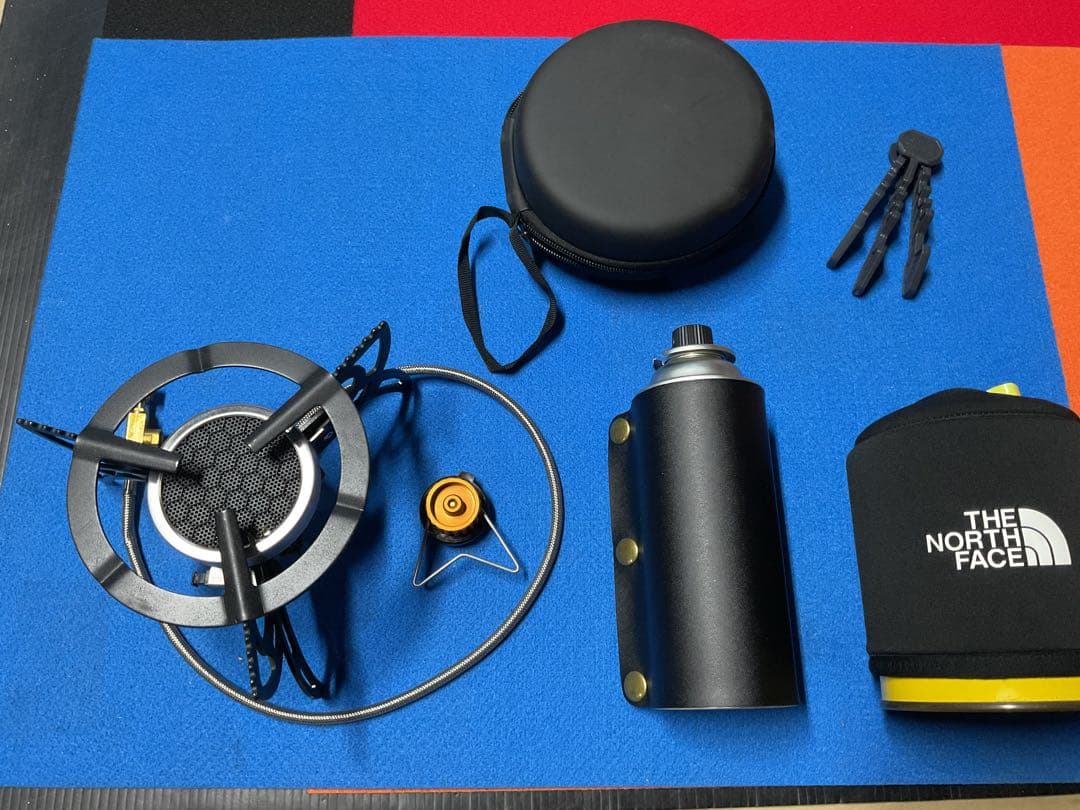 回転折りたたみ式・分離方式ガスストーブ遠赤外線コンロ新品未使用セット品