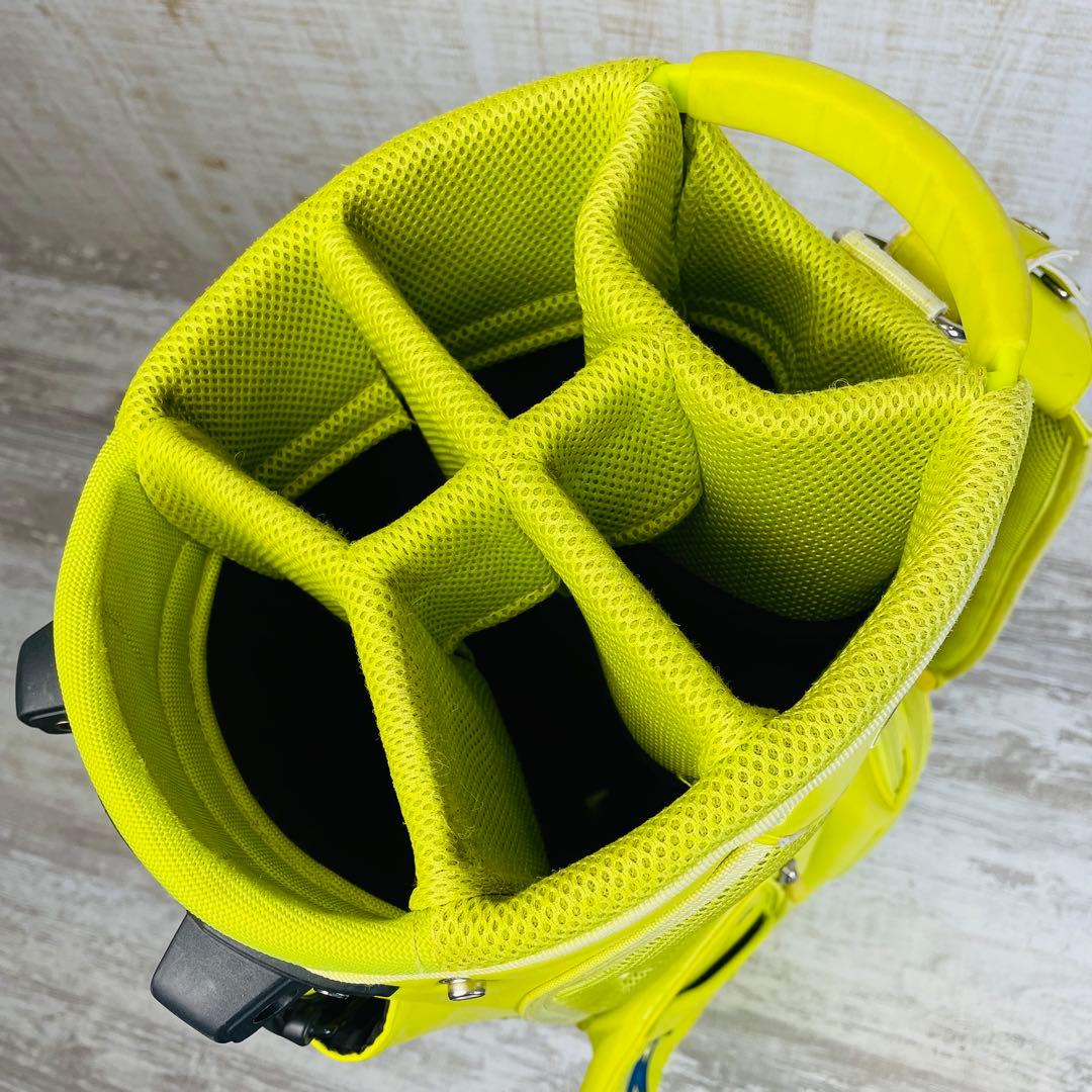 【限定モデル】パーリーゲイツ SMILEワッペンスタンド　キャディバッグ　ライム