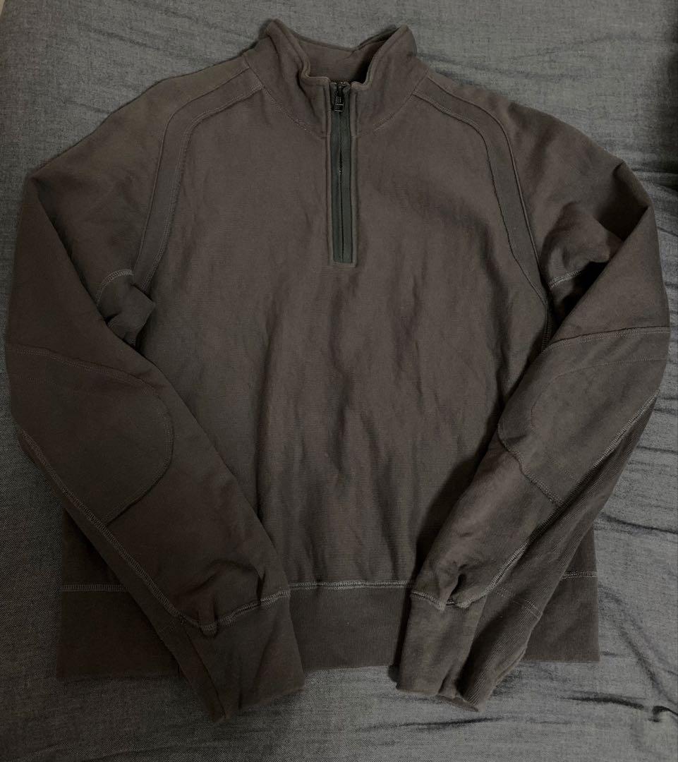 jianye ジェンイェ23aw solid zip top チャコール