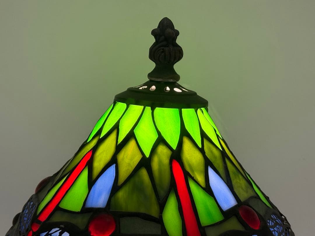 ステンドガラス　ルームスタンド　蜻蛉　インテリア　送料込み251118