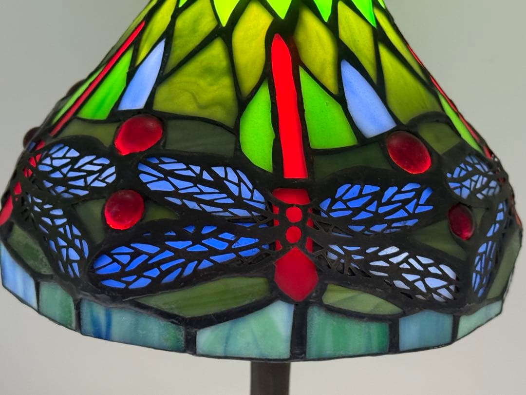 ステンドガラス　ルームスタンド　蜻蛉　インテリア　送料込み251118