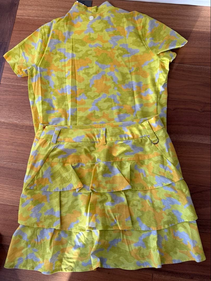 G/FORE イエロー迷彩柄 ゴルフウェアセット　38.M