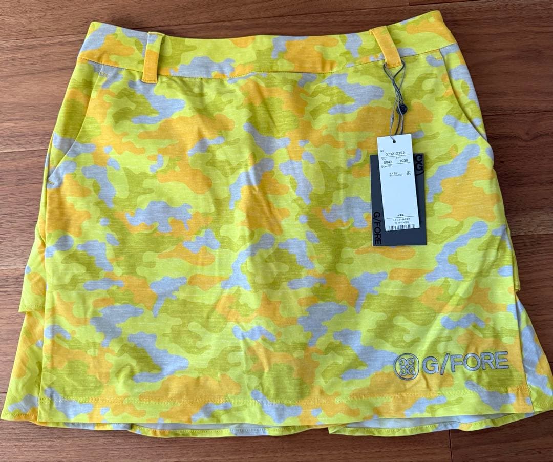 G/FORE イエロー迷彩柄 ゴルフウェアセット　38.M