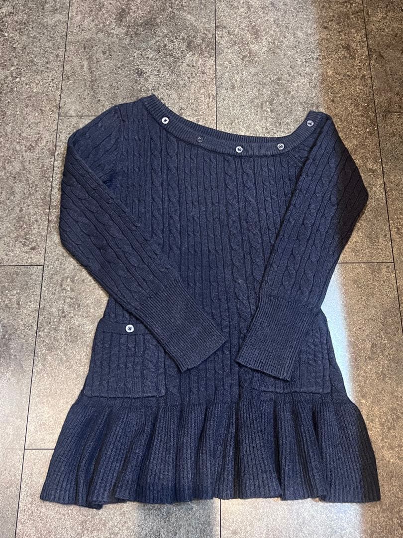 ワンピース YILON ONE SHOULDER CABLE KNIT OP