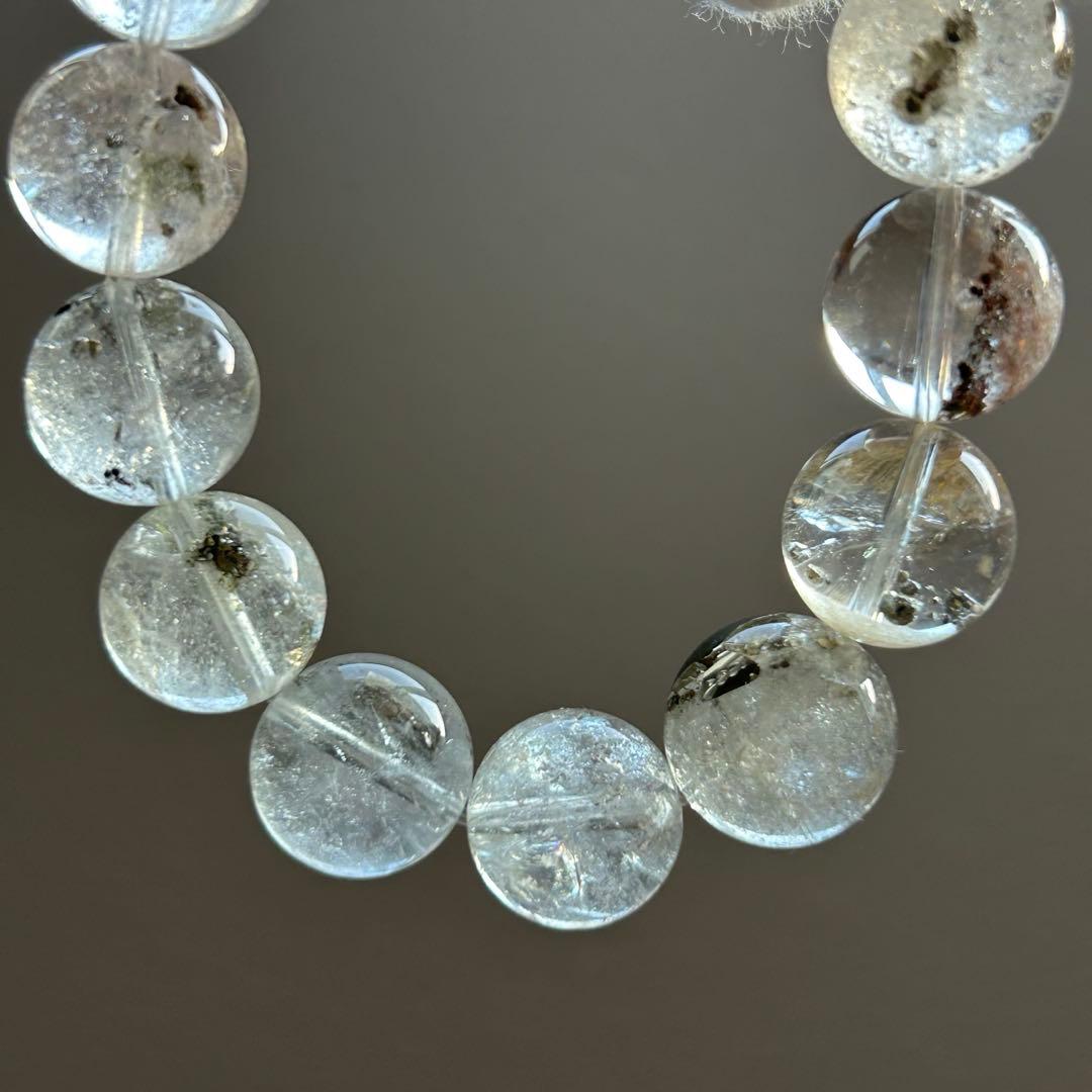 【新品未使用】キューブパイライトインクォーツ ブレス13.7mm 内径17cm