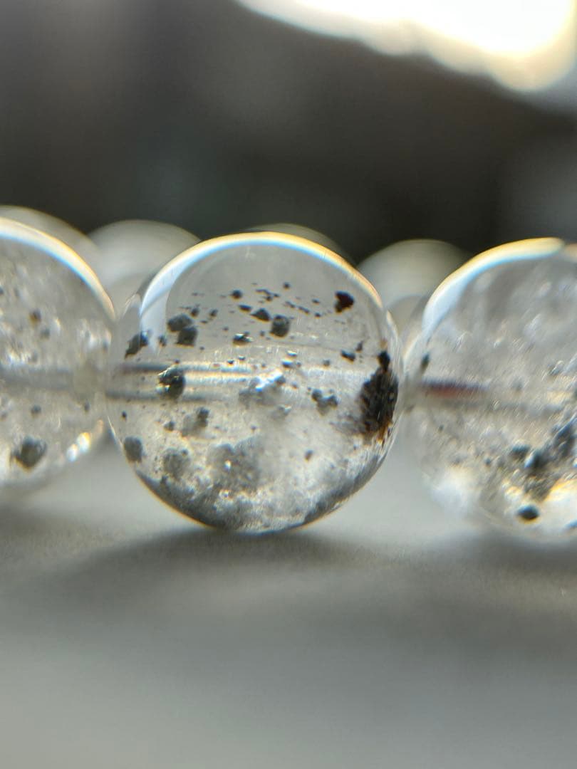 【新品未使用】キューブパイライトインクォーツ ブレス13.7mm 内径17cm