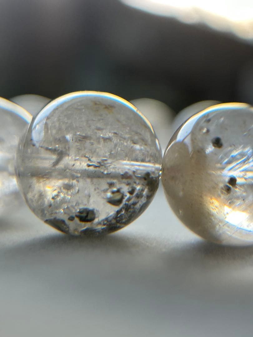 【新品未使用】キューブパイライトインクォーツ ブレス13.7mm 内径17cm