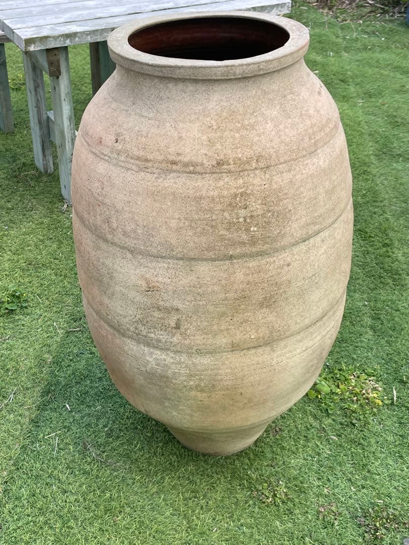 ひろ 引き取り限定　大壺　テラコッタ調　特大