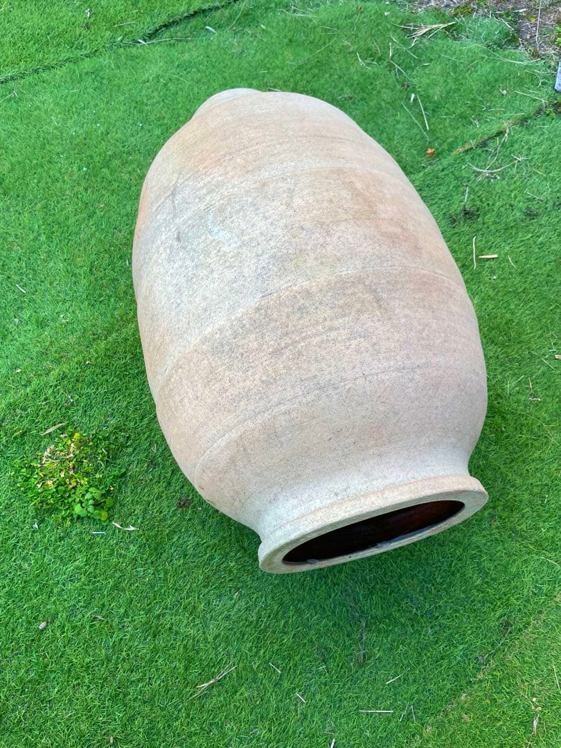 ひろ 引き取り限定　大壺　テラコッタ調　特大