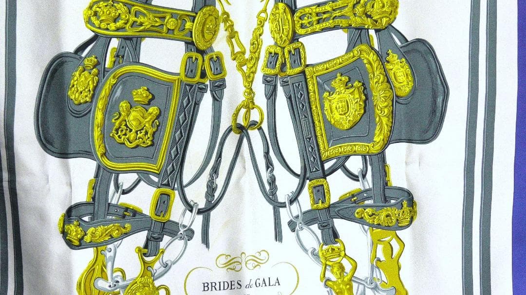 HERMES エルメス　大判スカーフ　カレ90　 D306