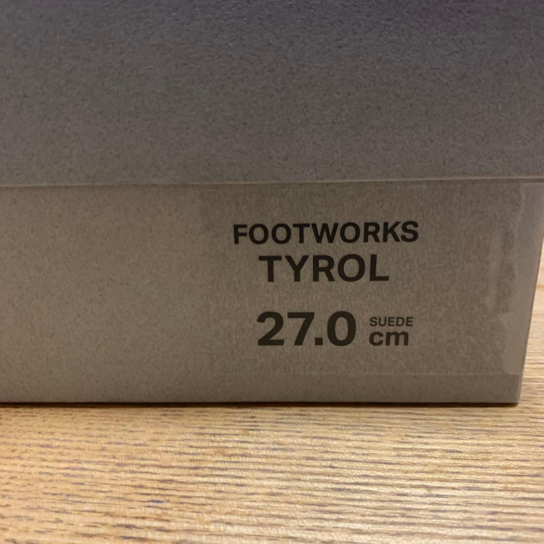 美品！FOOTWORKS チロリアンシューズ　スエード　9 27.0cm