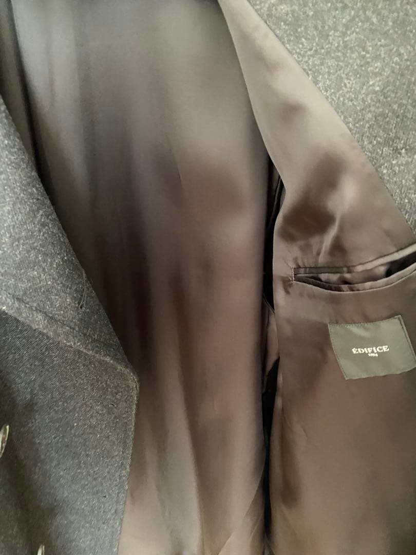 EDIFICE SUPER 100’s ファインメリノ オーバーピーコート未使用