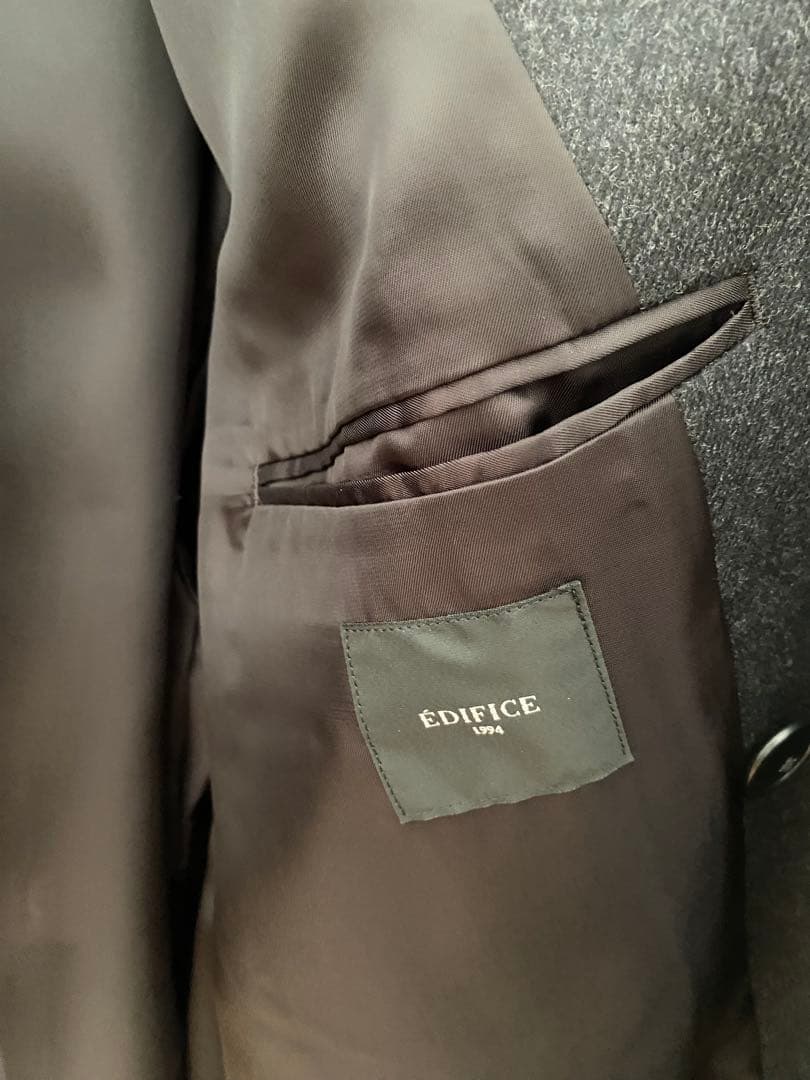 EDIFICE SUPER 100’s ファインメリノ オーバーピーコート未使用