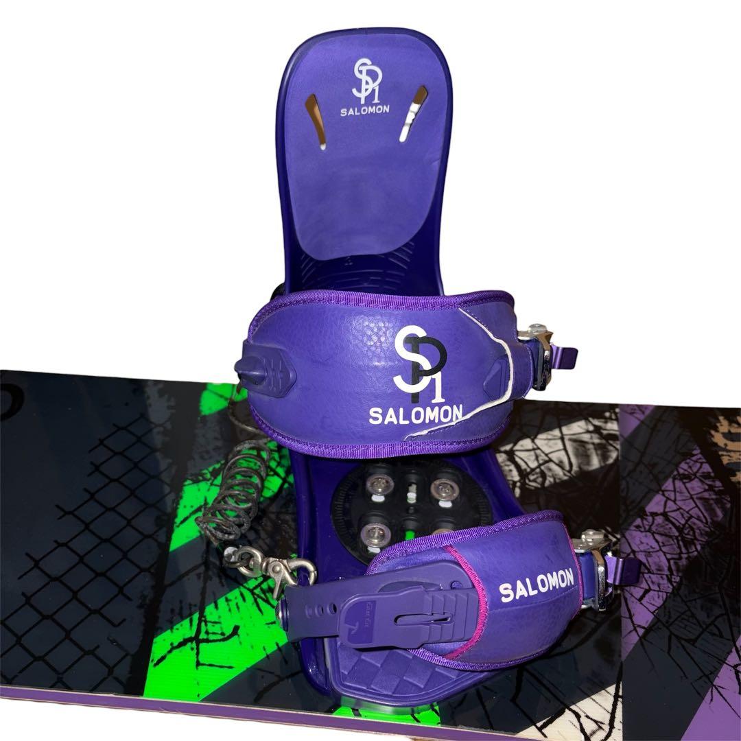 SALOMON PULSE 156 × SALOMON SP1 スノボカバー付き