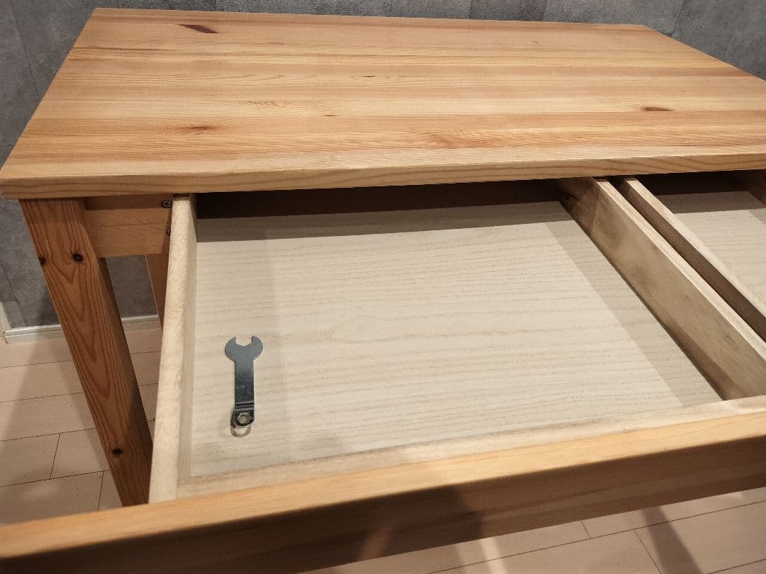 無印良品 学習机 引き出し 木製デスク 廃盤品