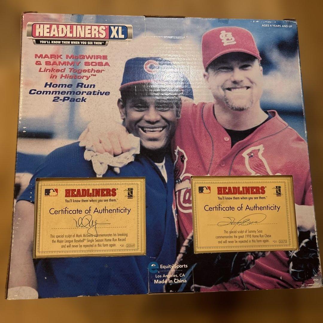 1998年MLB記念フィギュア サミーソーサ マークマグワイア ヘッド