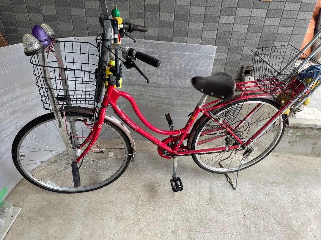 ⭐︎【世界に一台】⭐︎ギア付き改造27インチチャリ旧デコチャリ残骸