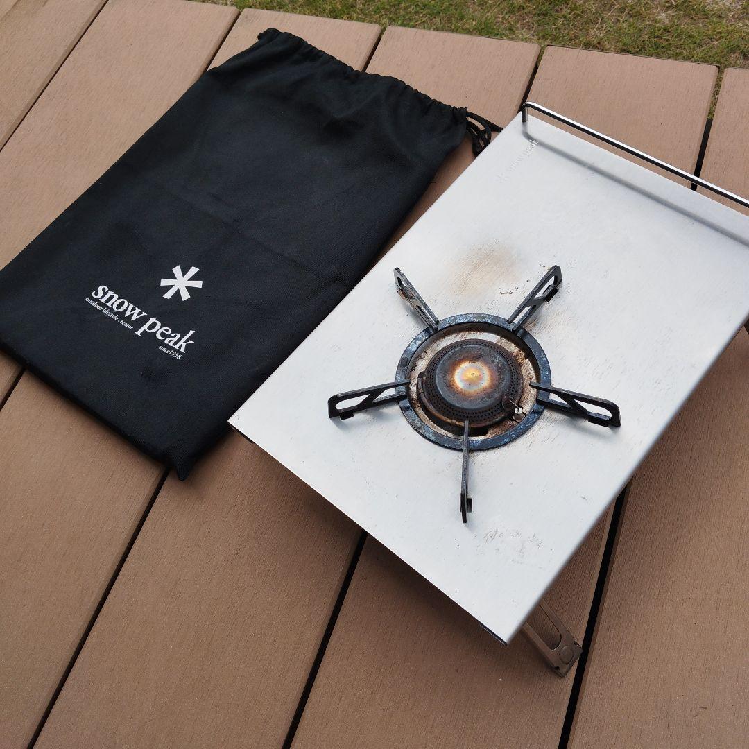 スノーピーク ギガパワープレートバーナーLI GS-400※専用収納袋付き