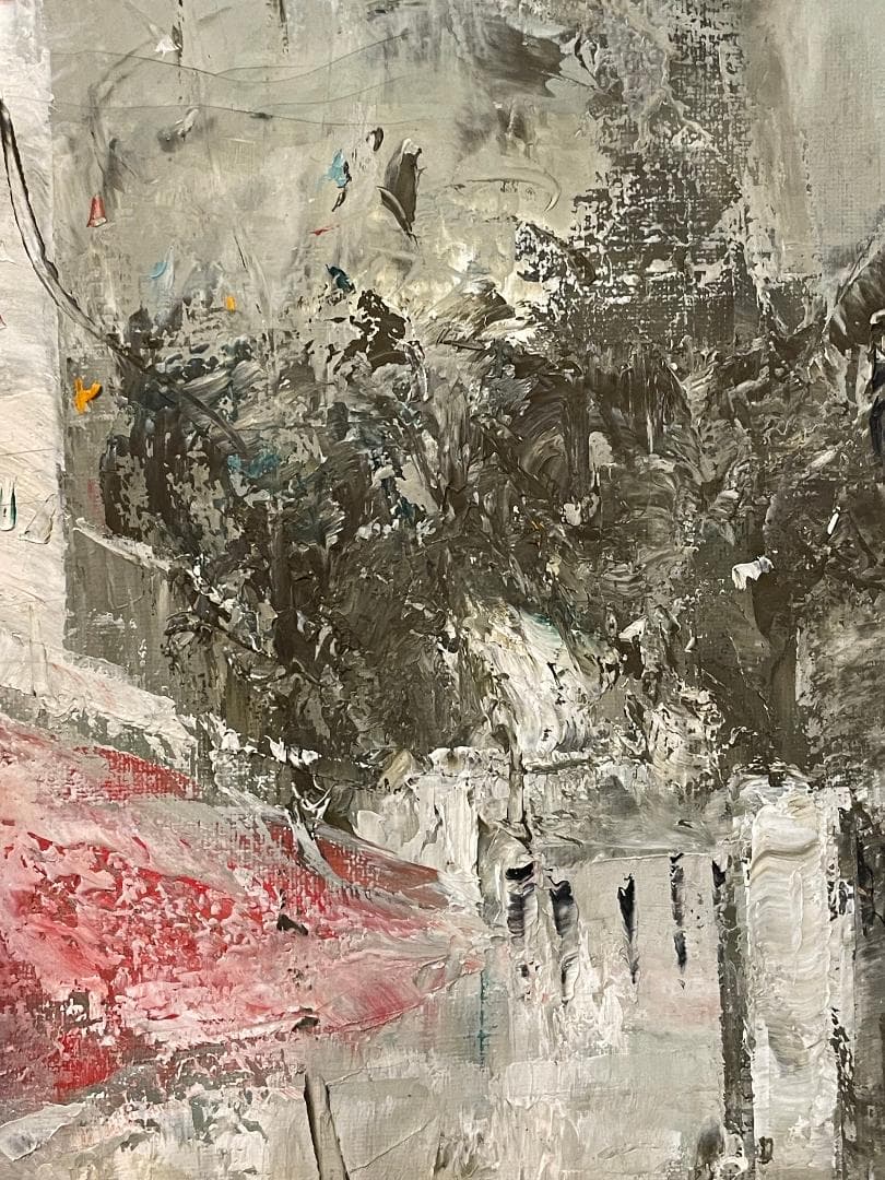 K*a様 「真作」住田昭「1989 パリ」風景画　油彩画　額装　サイン有り　F1