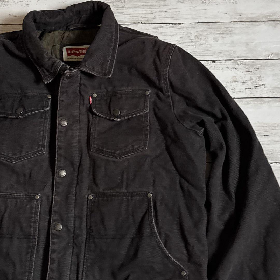 古*生様 Levi's リーバイス コットン ダックワークジャケットブラック　メ
