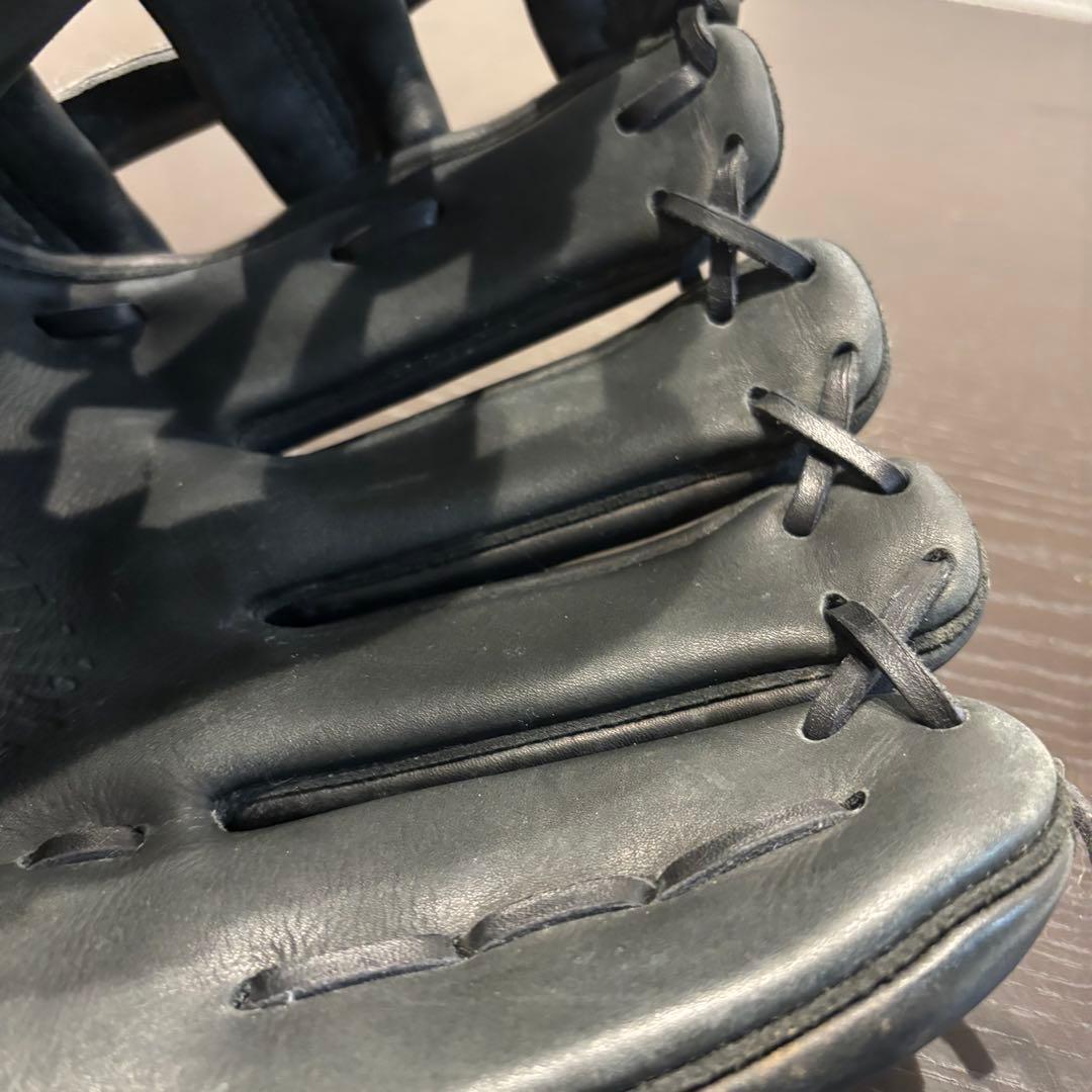 ミズノ ワールドウイン プロフェッショナル 内野手用 一般軟式 グローブ 黒