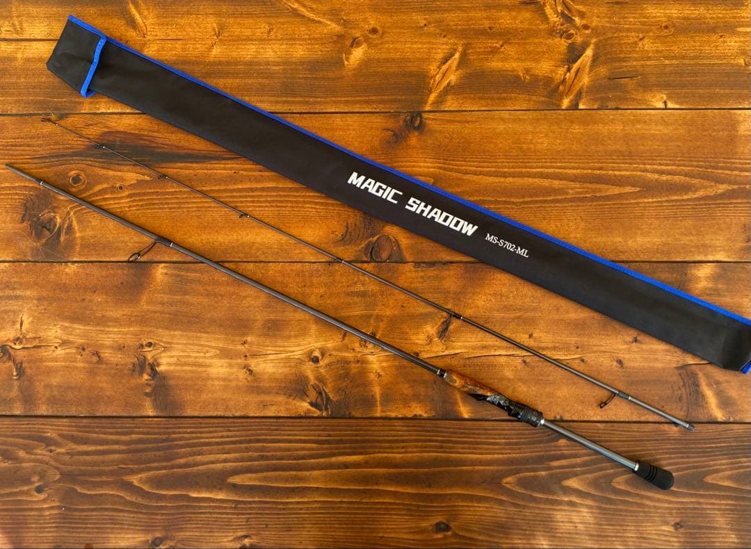 スピニングロッド S702ML バスロッド バス釣り トラウト ウッドグリップ