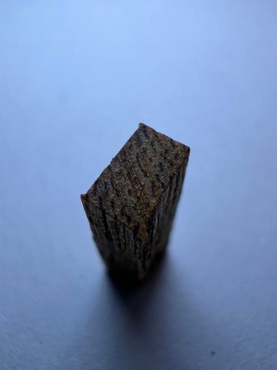 古渡命銘木 後水尾院勅銘　伽羅　【追風】0.218g 香木/お香/沈香/伽羅