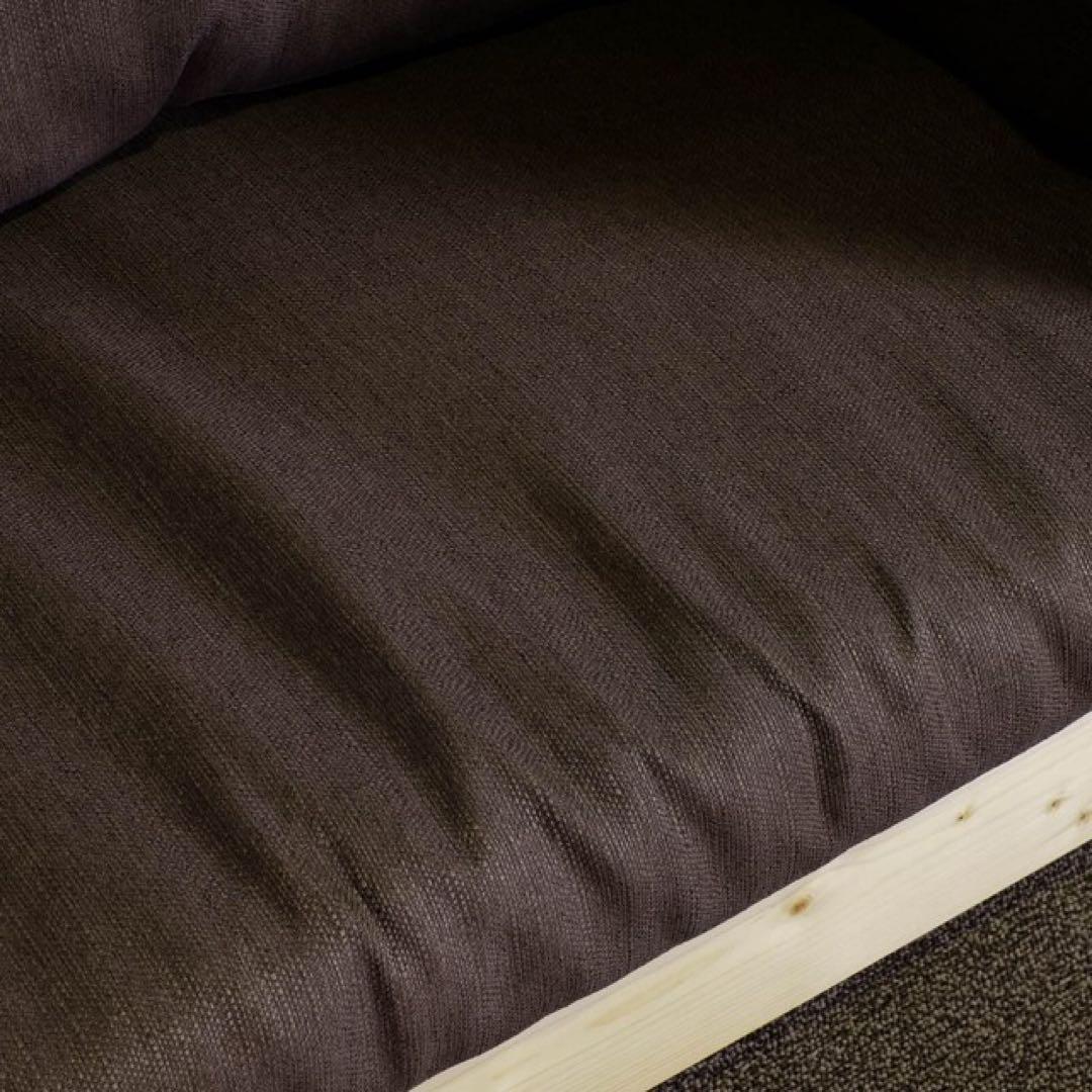 D 新品 北欧 パイン材 ソファベッド ブラウン すのこベッド ソファ ベッド