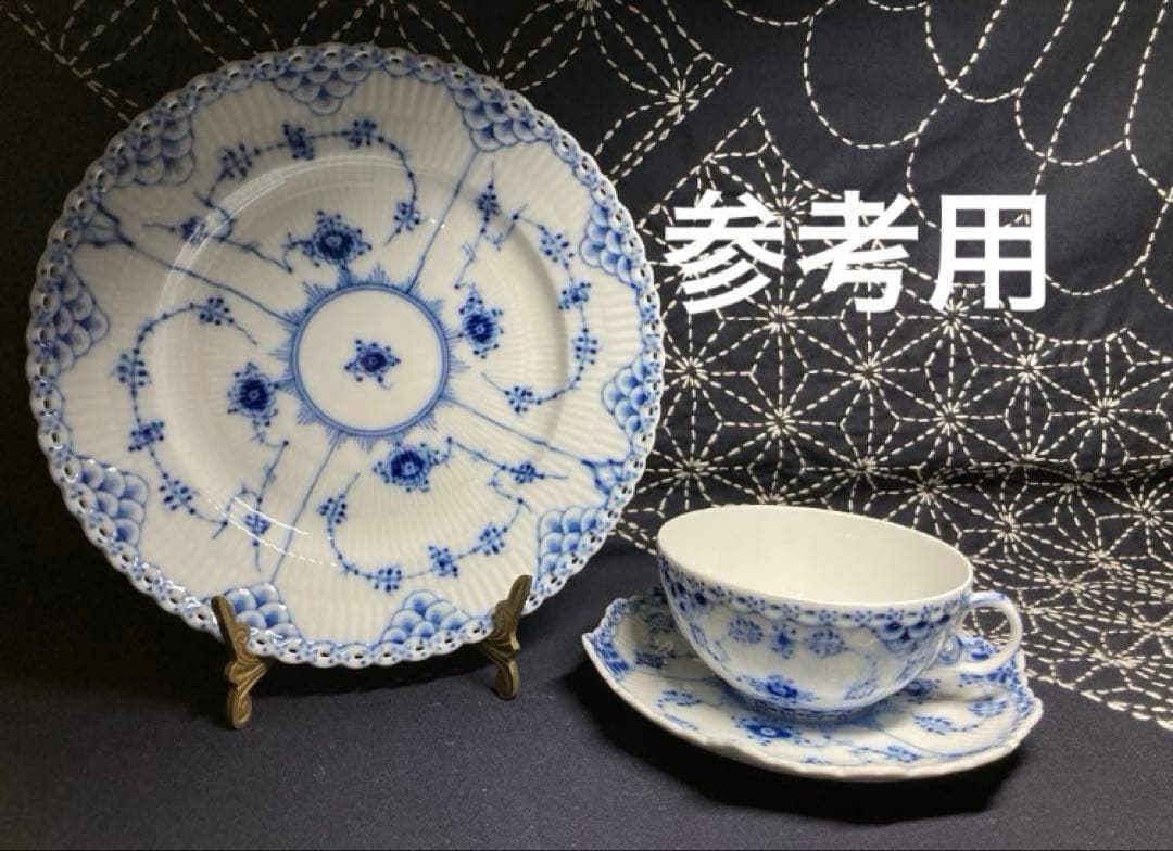 ロイヤルコペンハーゲン　ブルーフルーテッド フルーレース 20cmプレート2枚