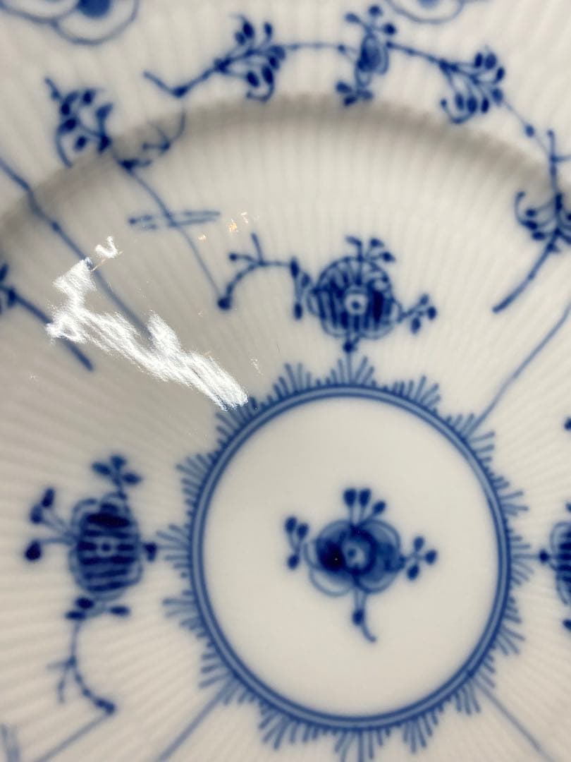 ロイヤルコペンハーゲン　ブルーフルーテッド フルーレース 20cmプレート2枚