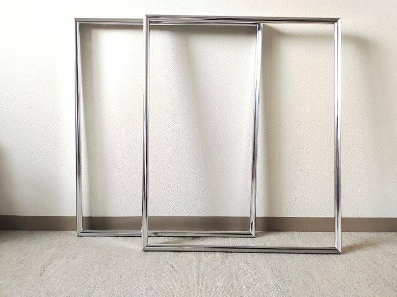 2組セット F20号キャンバス用仮額縁 ユニフレデラックス＜ステン＞シルバー
