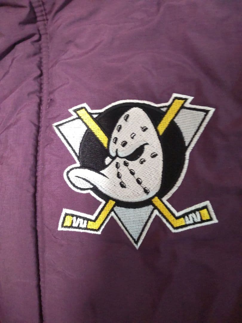 【美品】スターターアナハイム・ダックス ベンチコート 紫