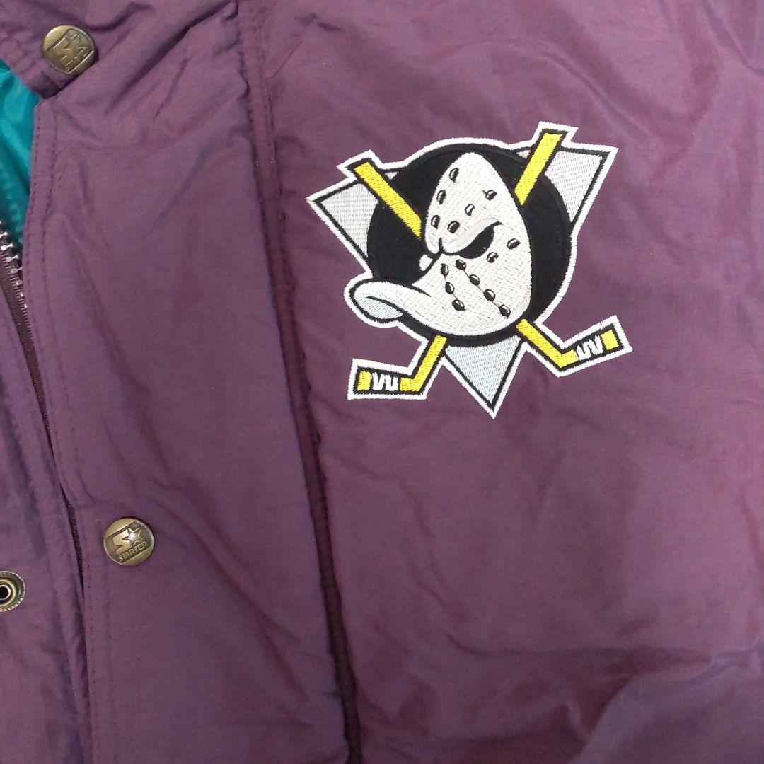 【美品】スターターアナハイム・ダックス ベンチコート 紫