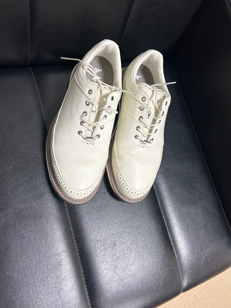 美品☆adidas MC80 ゴルフシューズ　White 26.5cm