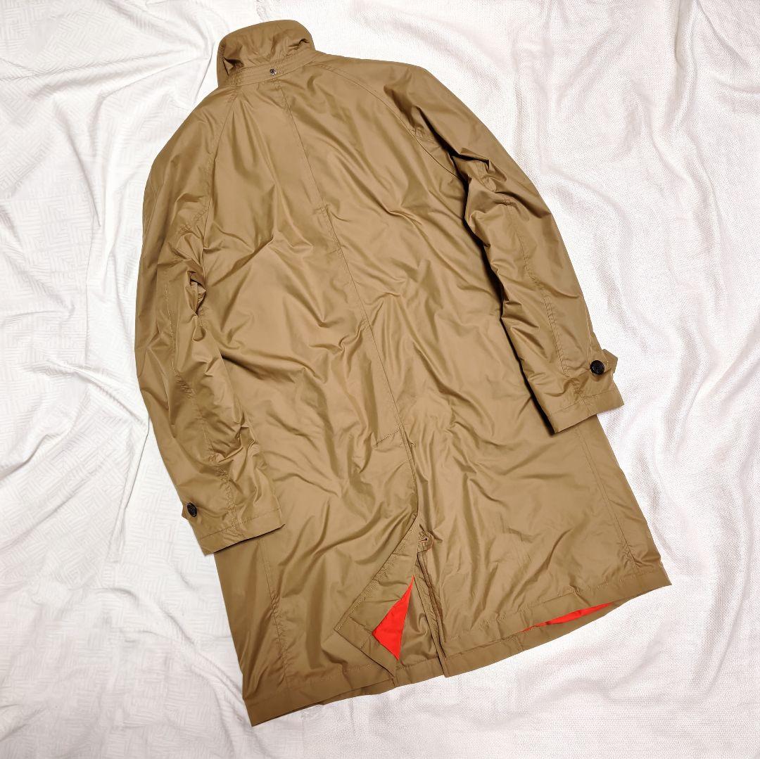 シーラップSealup中綿ライナー付きステンカラーナイロンコート46ベージュ