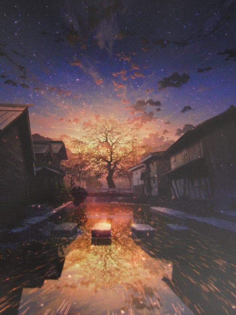 mocha、【時遊覧－希望-】、希少な額装用画集より、厳選、新品額装