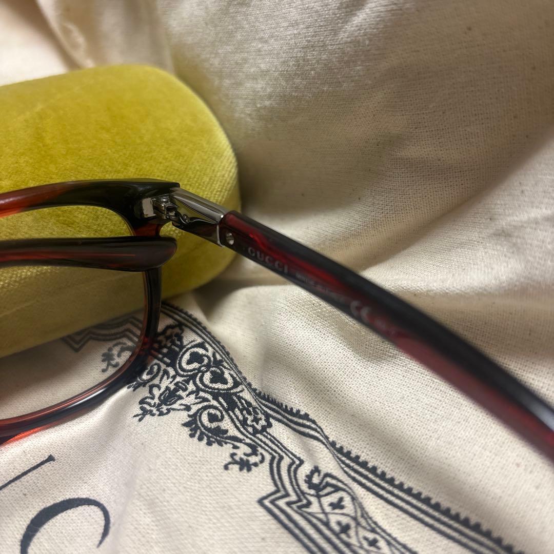 Gucci GG0061S メガネ ブラック/レッド(オプティカルフレーム)