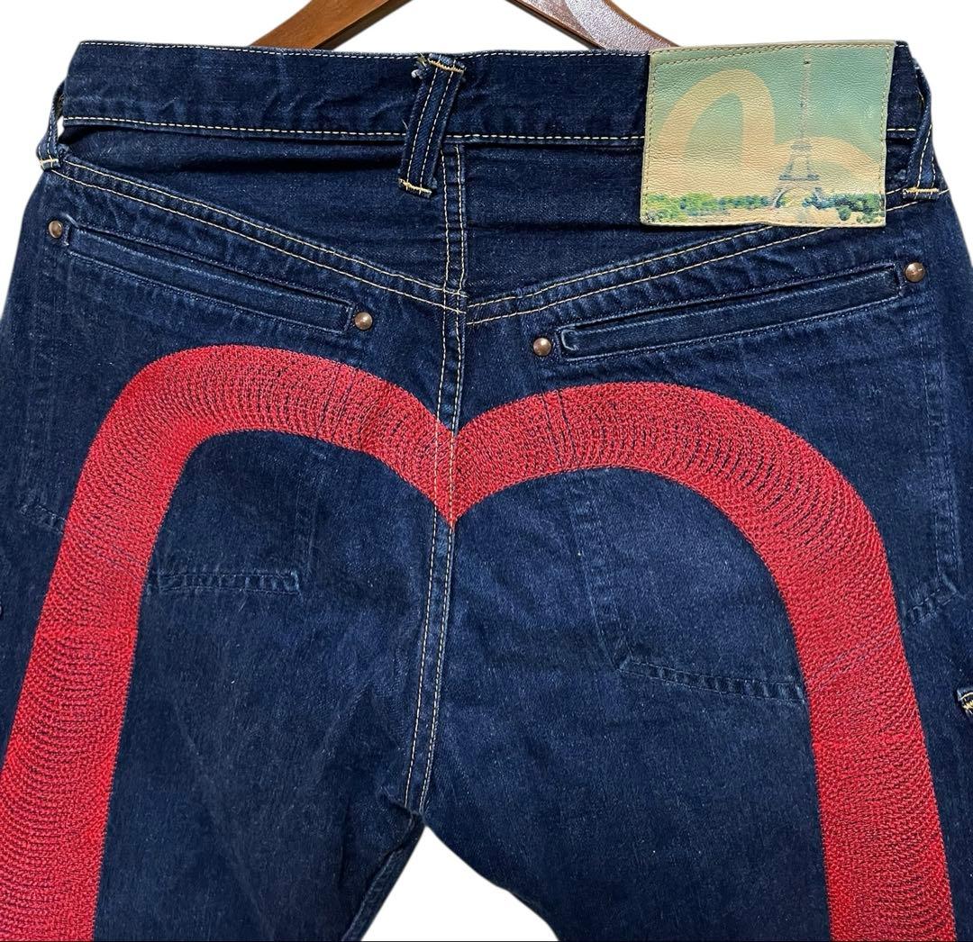 エビスジーンズ ビックカモメ 赤刺繍 シオタニブラザーズ 32×33